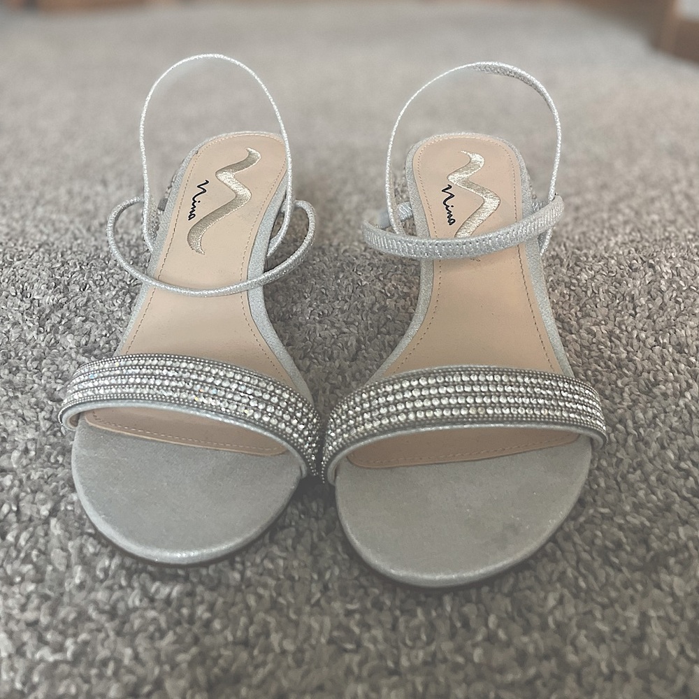 Sparkly heeled sandals